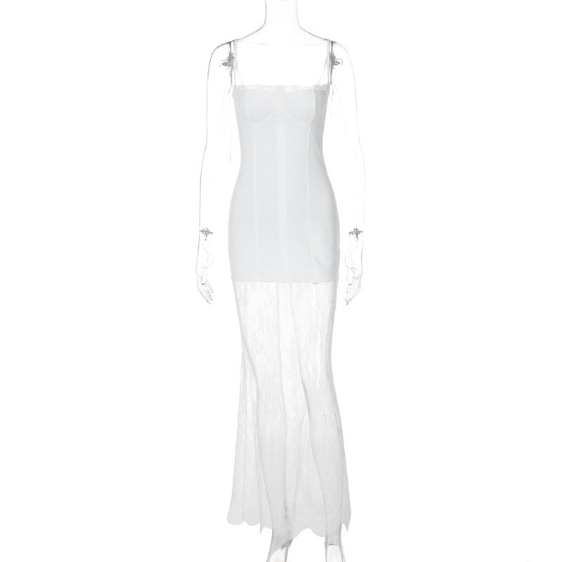 Lace See-through Sling Dress