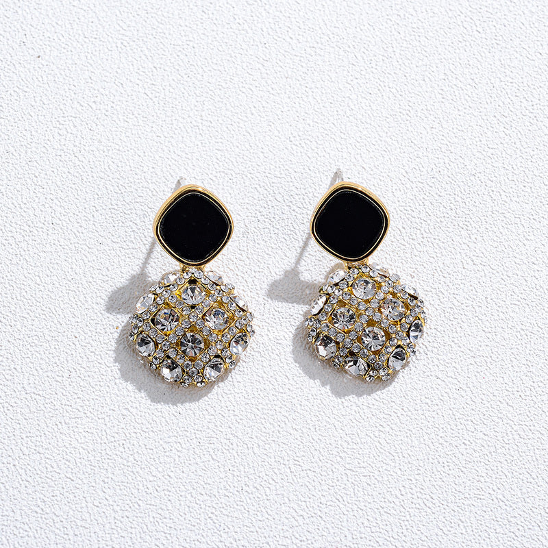 Earrings Frosted Shell Beads Solid Color
