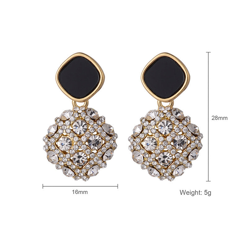 Earrings Frosted Shell Beads Solid Color