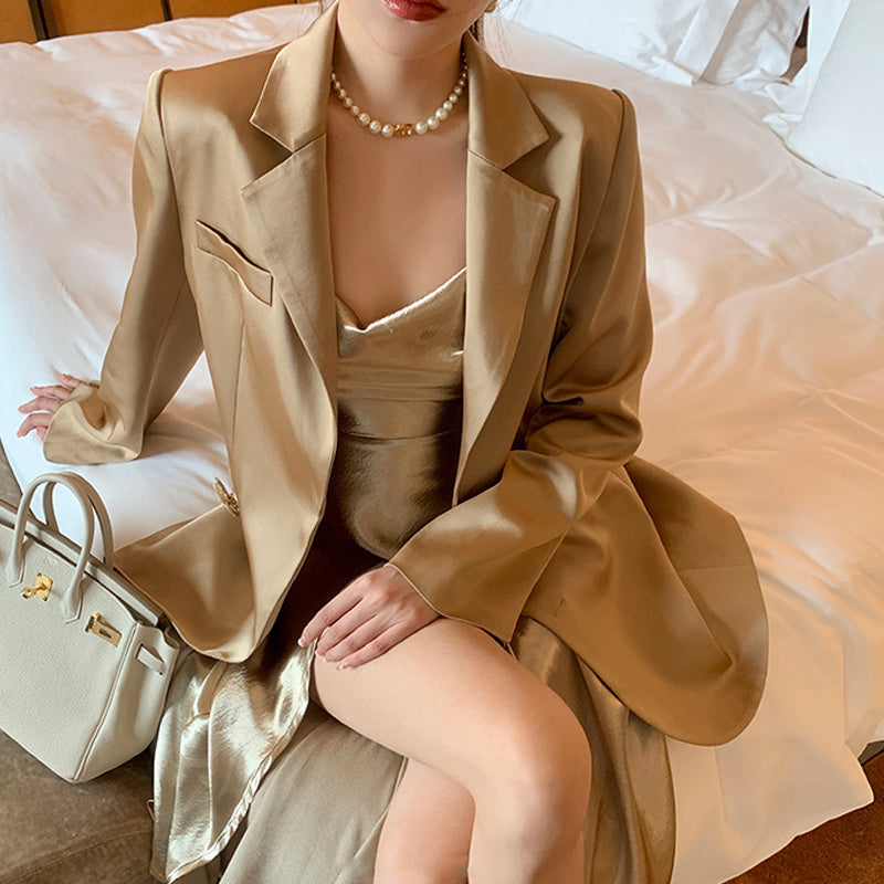 Suit Coat and Loose Temperament Dress Design