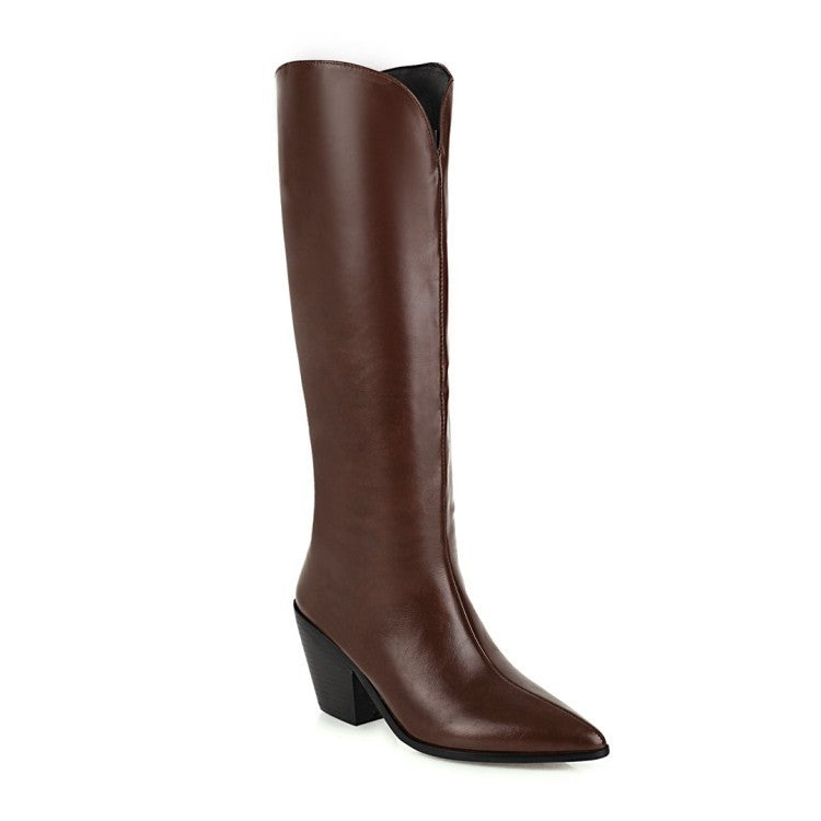 Thin Legs Thick High Heels Pointed High Boots Thin Legs Thick High Heels Pointed High Boots