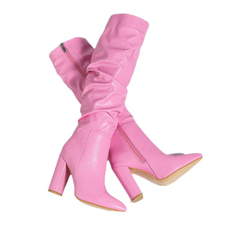 Pointed Long High Heels