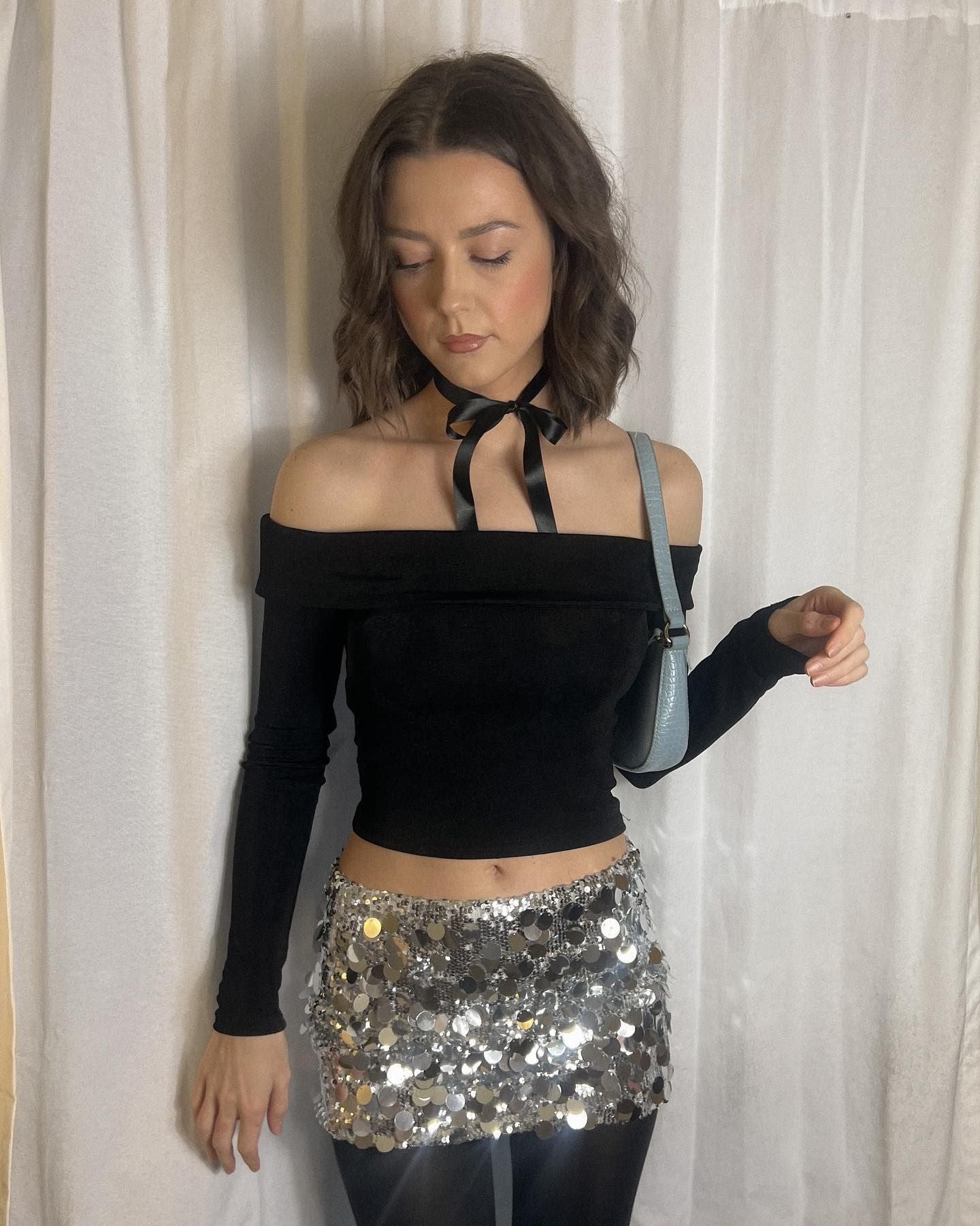 Sequin Mini Skirt