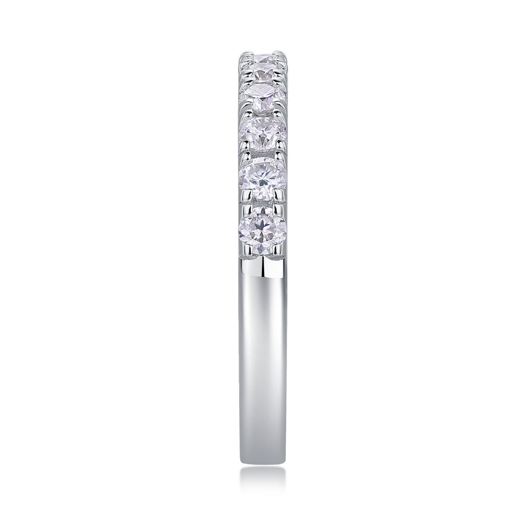 Parallel World Diamond  Moissanite Silver Ring