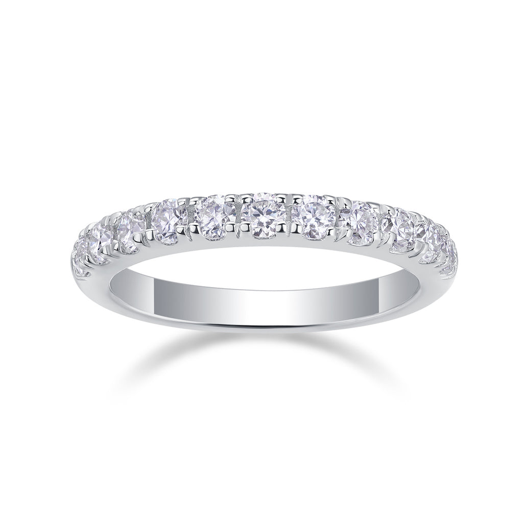 Parallel World Diamond  Moissanite Silver Ring