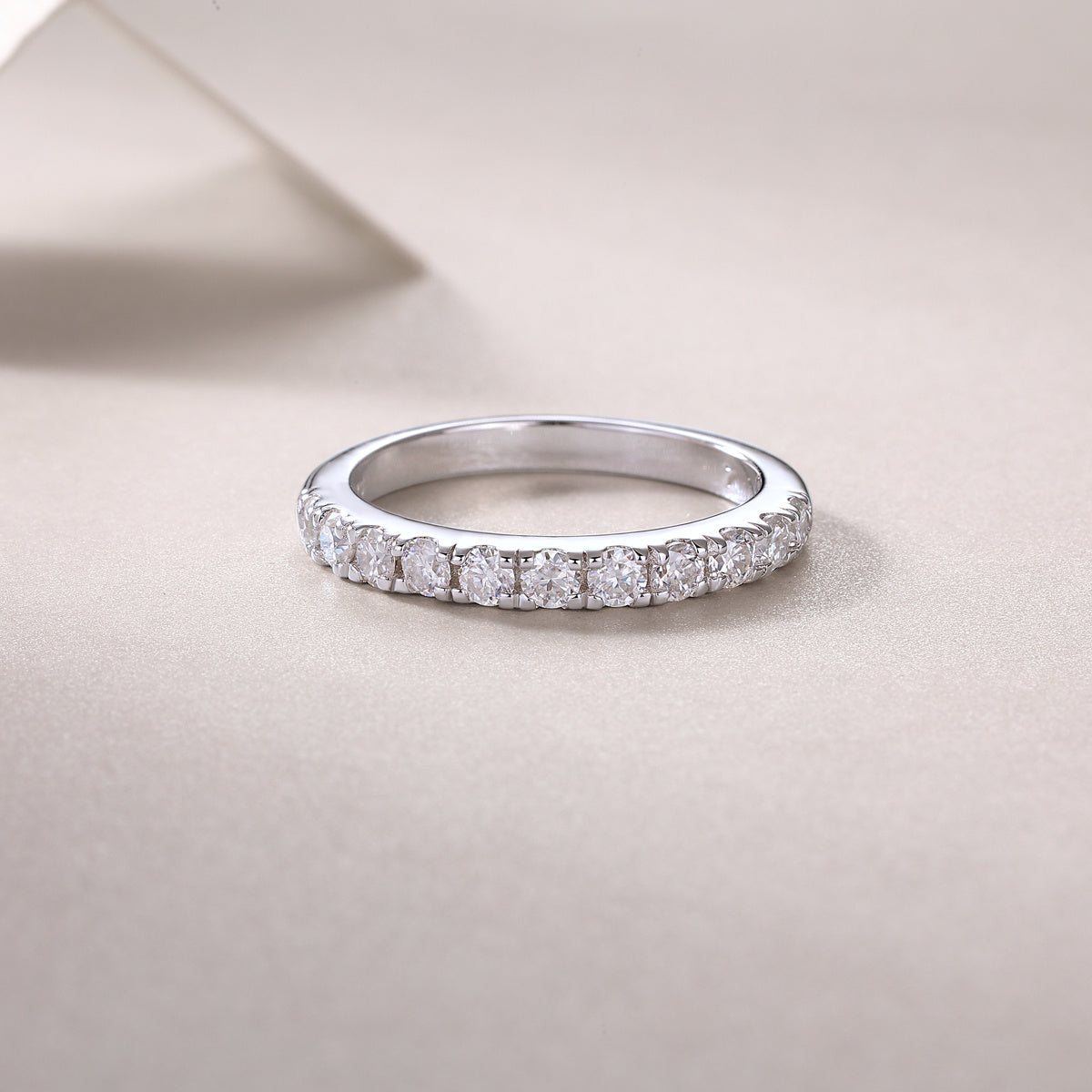 Parallel World Diamond  Moissanite Silver Ring