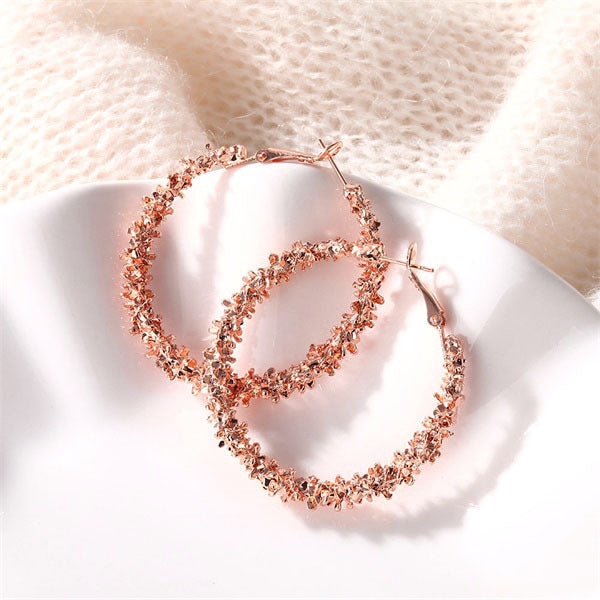 Earrings Women For Gold Round Pearl Set