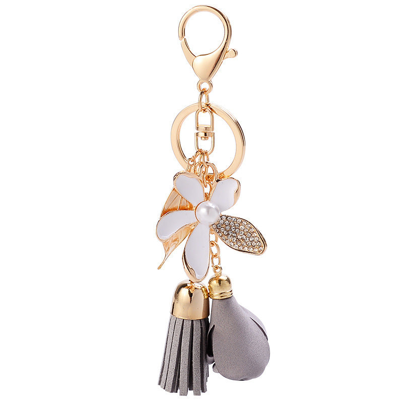 Flower car keychain