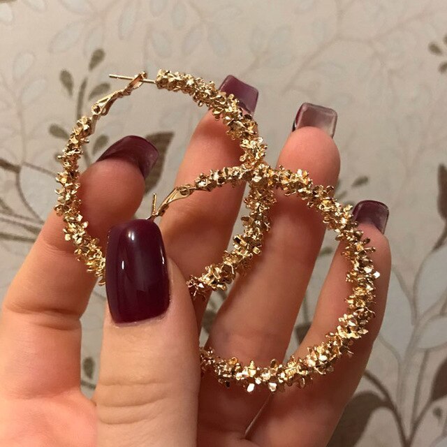 Earrings Women For Gold Round Pearl Set