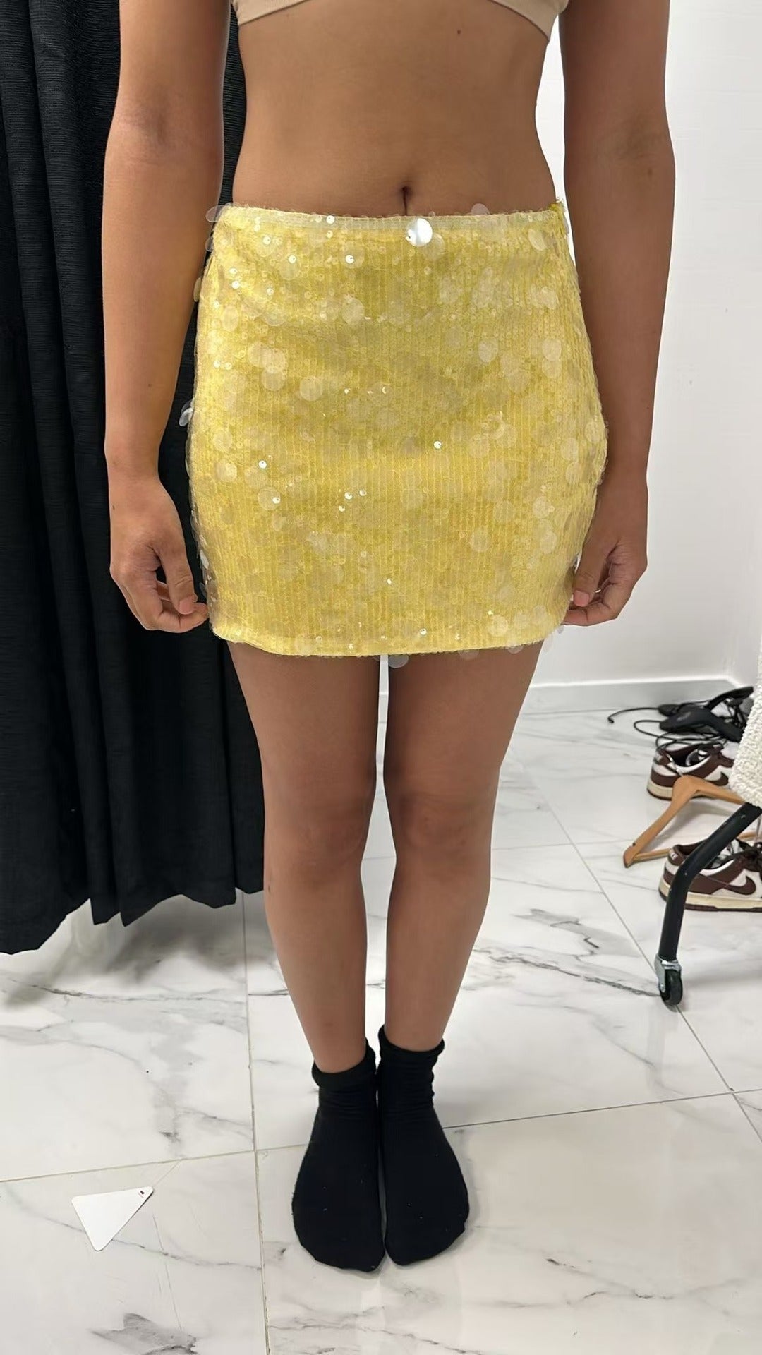 Sequin Mini Skirt