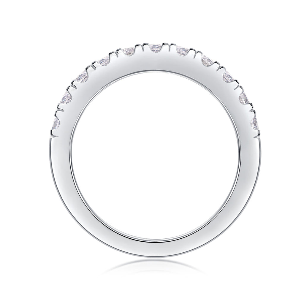Parallel World Diamond  Moissanite Silver Ring