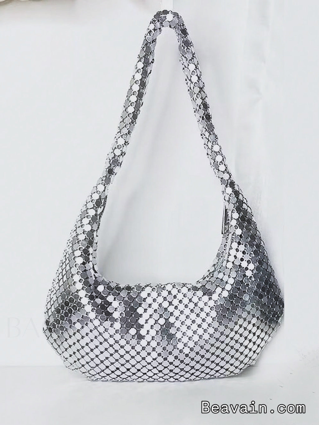 Net Red Casual Silver Sequin Underarm Bag