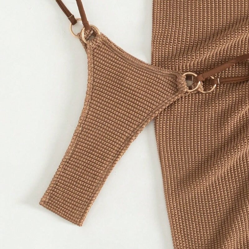 Two-piece Sleeveless Swimsuit With Chest Pad