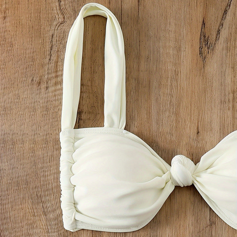 Lacing Sling Split Swimsuit