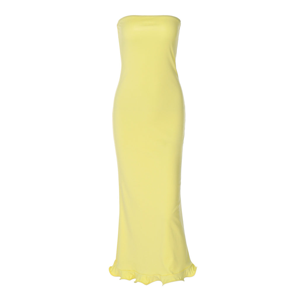 Tube Top Big Wave Dress Women