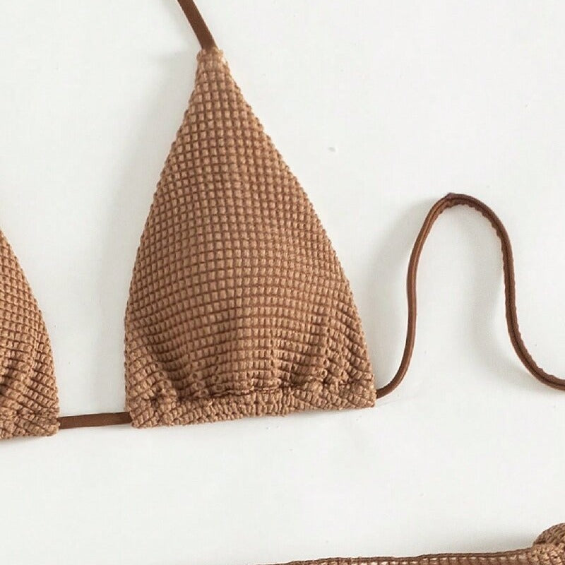 Two-piece Sleeveless Swimsuit With Chest Pad