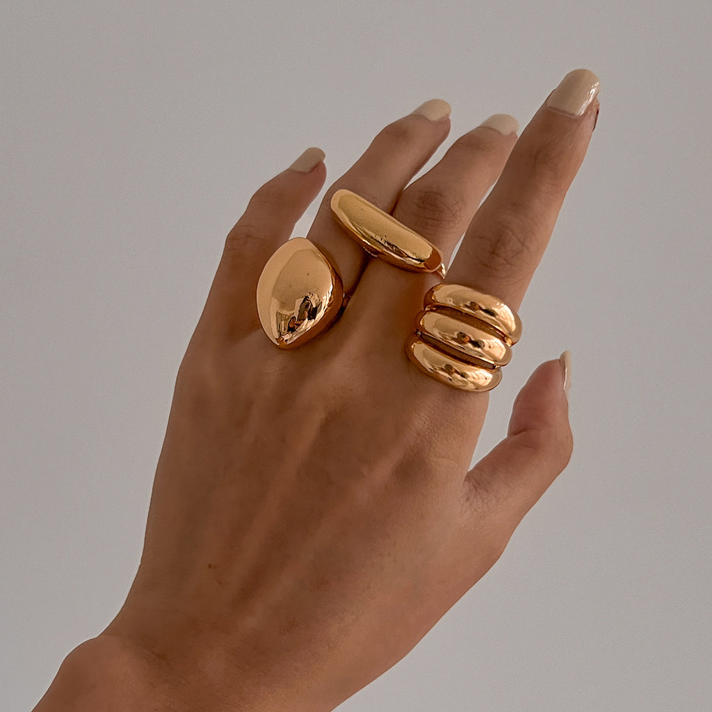 Irregular Smooth Opening Jewelry Ring