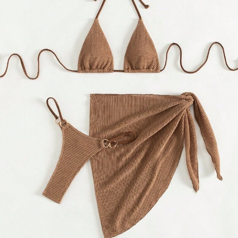 Two-piece Sleeveless Swimsuit With Chest Pad