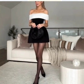 Dress Slim-fit Off-shoulder Women