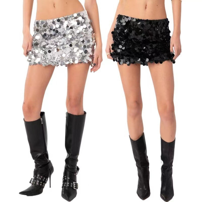 Sequin Mini Skirt