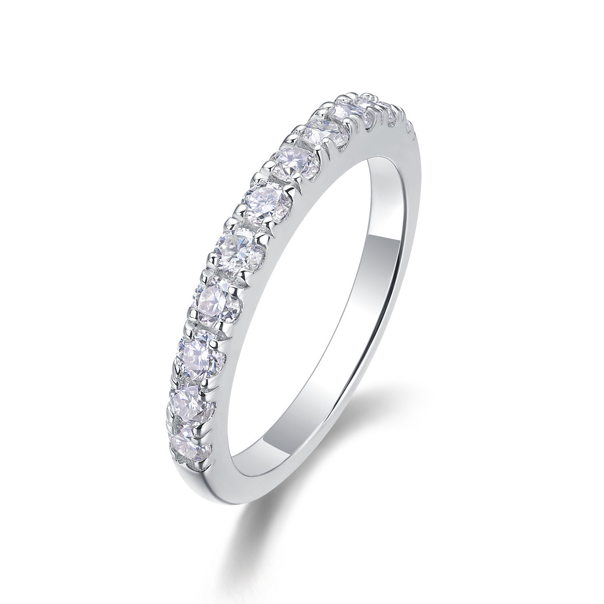 Parallel World Diamond  Moissanite Silver Ring