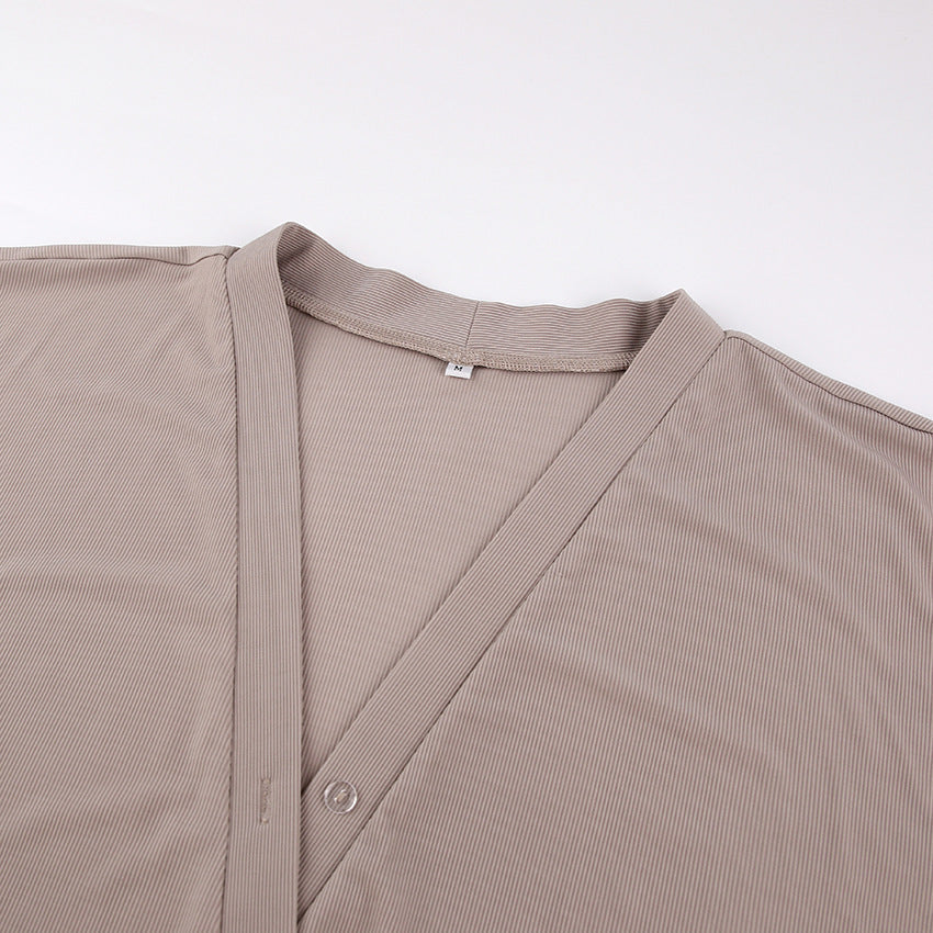 French Ice Silk Rib Wrap Underwear Comfortable  Pjamas